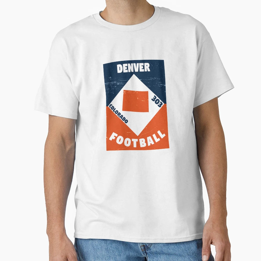 Denver Football T-Shirt - Casual Everyday Wear for Adults - T-Shirt, Sweatshirt, Hoodie