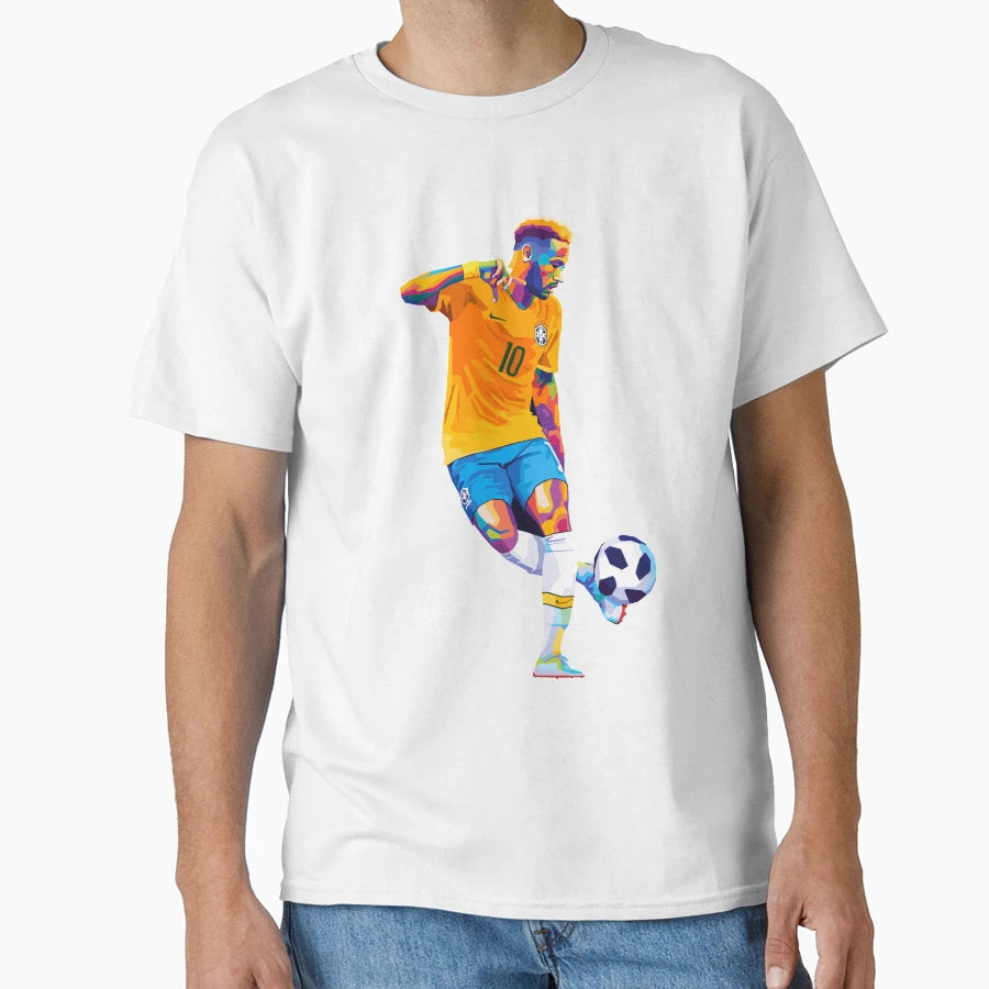 Neymar Jr Footballer Wpap Art T-Shirt - Minimalist Print Men Women - T-Shirt, Sweatshirt, Hoodie