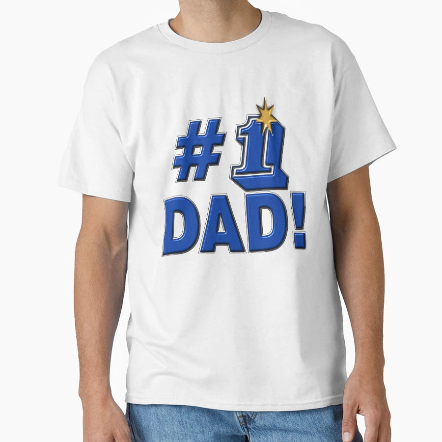 Number 1 Dad T-Shirt - Trendy Graphic for Adults - T-Shirt, Sweatshirt, Hoodie