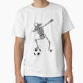 Soccer Player Skeleton Dab Dabbing Gift T-Shirt - Streetwear Style Unisex - T-Shirt, Sweatshirt, Hoodie