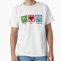 Peace Love Gardening T-Shirt - Trendy Graphic Unisex - T-Shirt, Sweatshirt, Hoodie