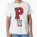 Paris My Heart Beats Here White T-Shirt - Fun Novelty Design for Adults - T-Shirt, Sweatshirt, Hoodie