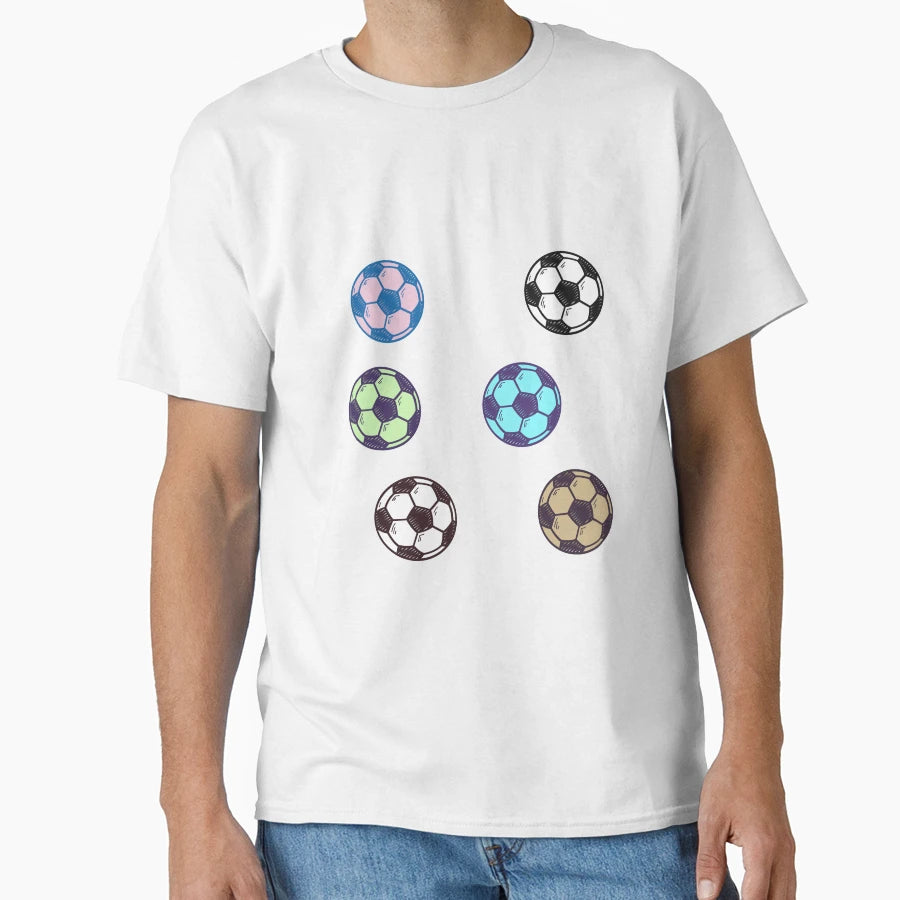 Soccer Ball T-Shirt - Minimalist Print Men Women - T-Shirt, Sweatshirt, Hoodie