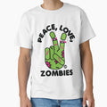 Peace Love Zombies T-Shirt - Unique Graphic for Adults - T-Shirt, Sweatshirt, Hoodie