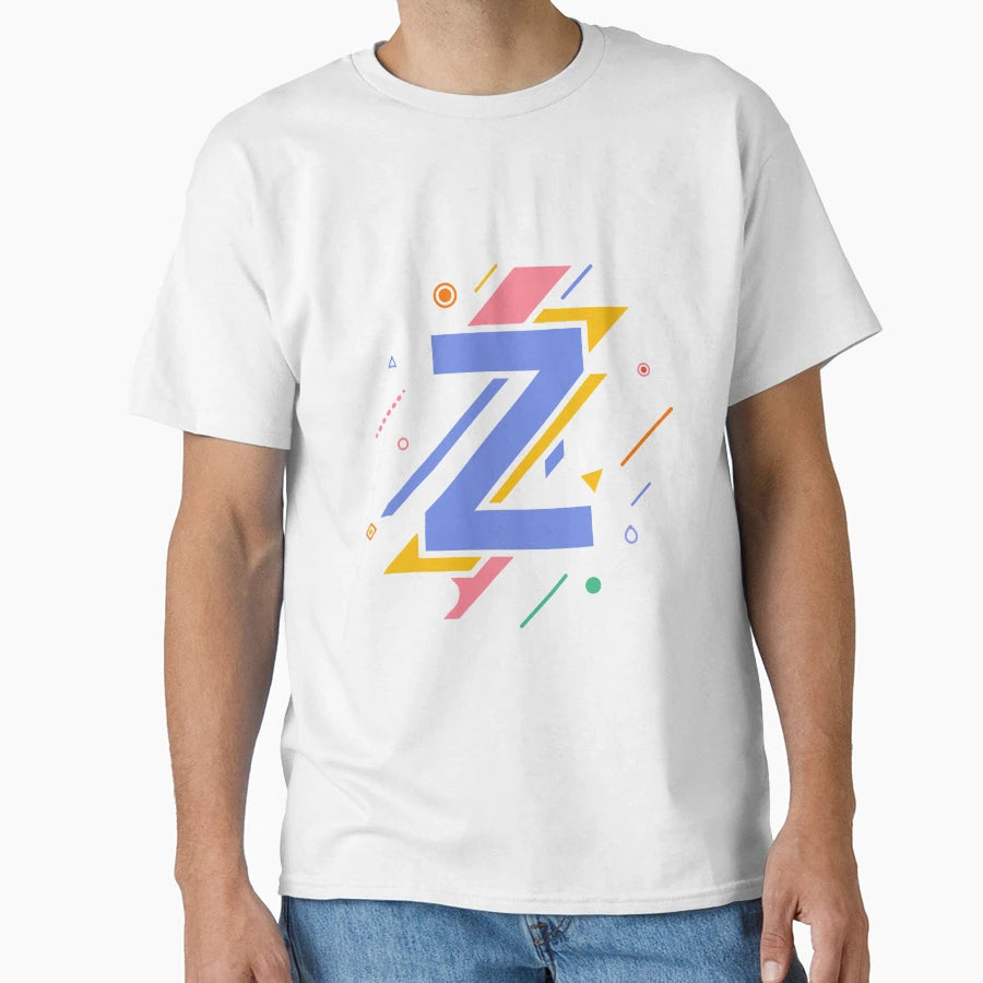 Modern Illustration Letter Z T-Shirt - Unique Graphic for Adults - T-Shirt, Sweatshirt, Hoodie