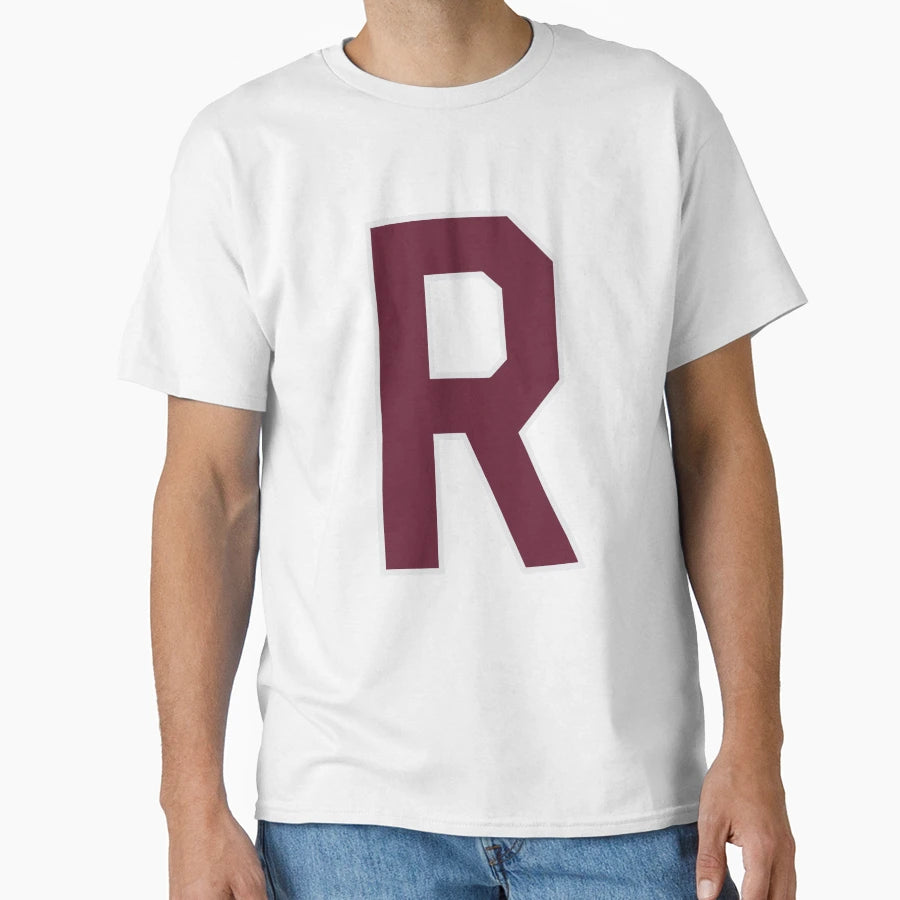 Letter R Bold Collegiate Font T-Shirt - Fun Novelty Design Men Women - T-Shirt, Sweatshirt, Hoodie