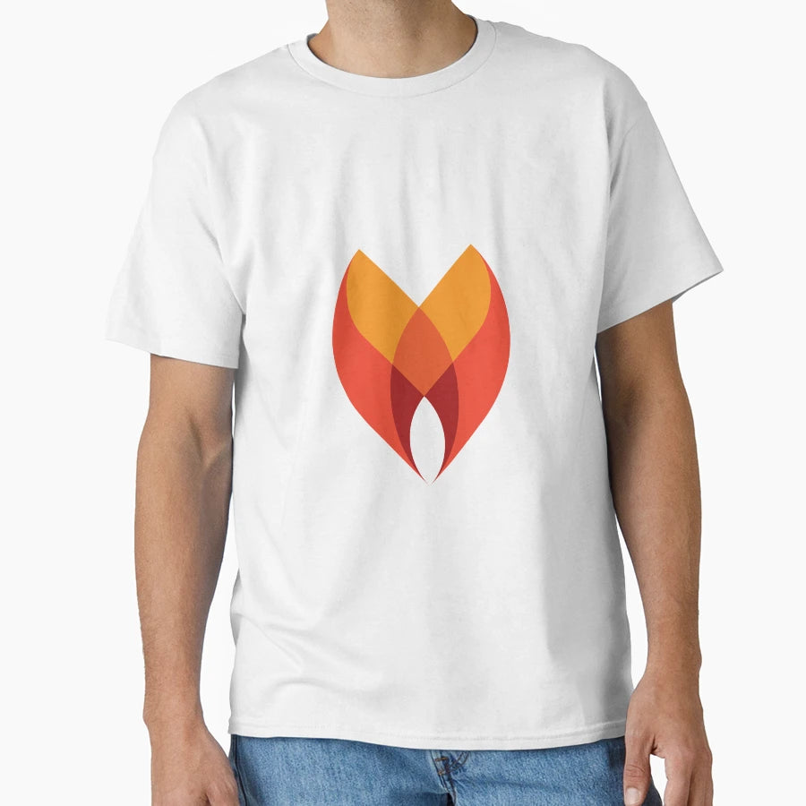Fire Multiply Logo T-Shirt - Minimalist Print for Adults - T-Shirt, Sweatshirt, Hoodie
