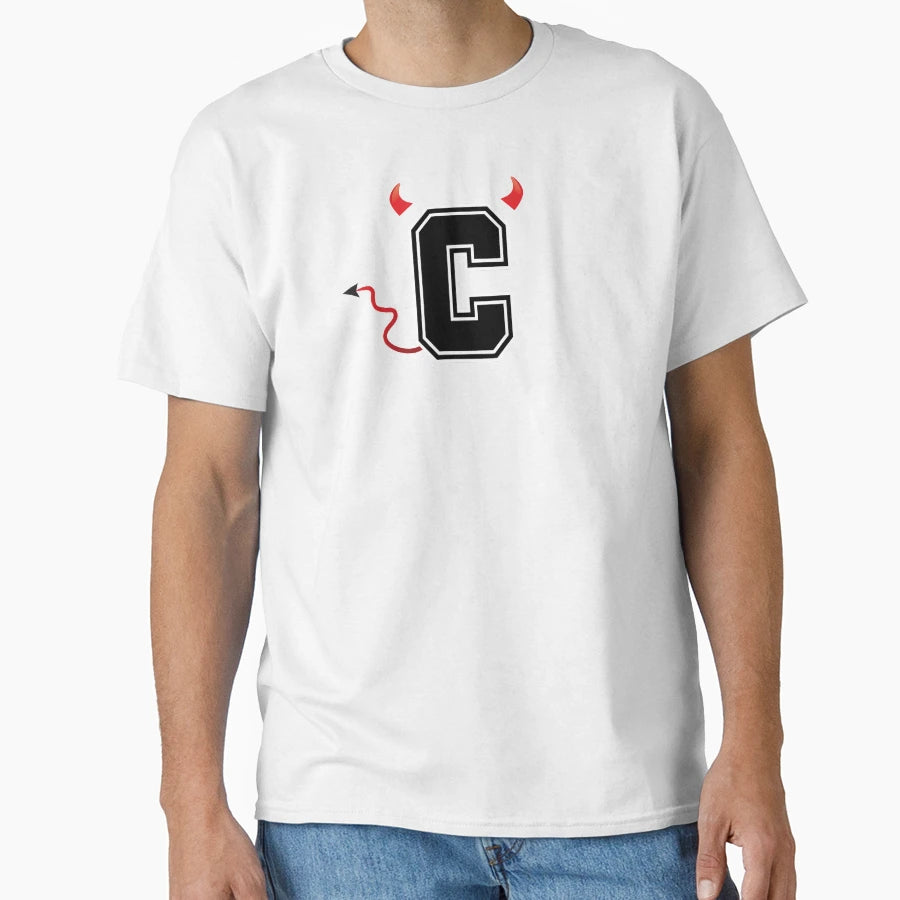 Letter C College Font Evil Naughty T-Shirt - Streetwear Style for Adults - T-Shirt, Sweatshirt, Hoodie