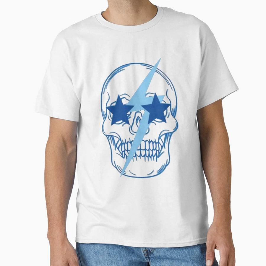 Preppy Lightning Bolt Skull T-Shirt - Fun Novelty Design Unisex - T-Shirt, Sweatshirt, Hoodie