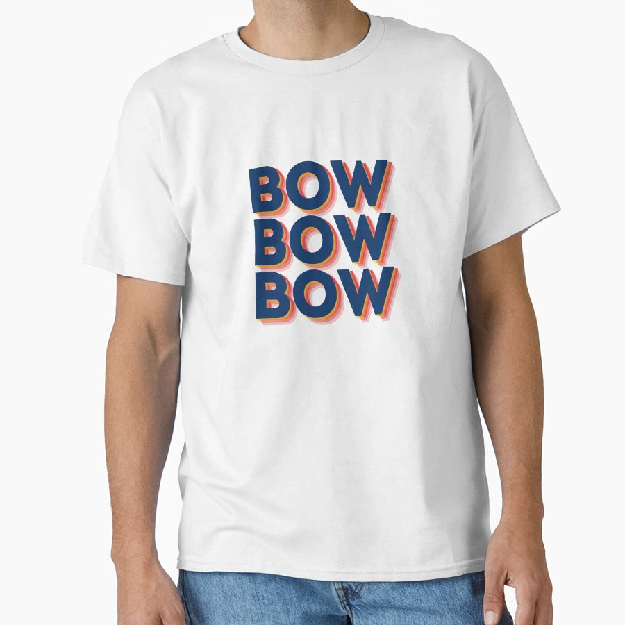 Bow Bow Bow Indiana Fever Colors T-Shirt - Custom Art Print Men Women - T-Shirt, Sweatshirt, Hoodie