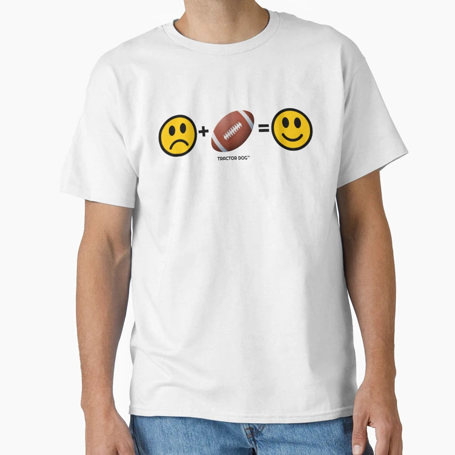 Face Math Football T-Shirt - Casual Everyday Wear Men Women - T-Shirt, Sweatshirt, Hoodie