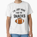 I Am Just Here Snacks Football T-Shirt - Casual Everyday Wear for Adults - T-Shirt, Sweatshirt, Hoodie