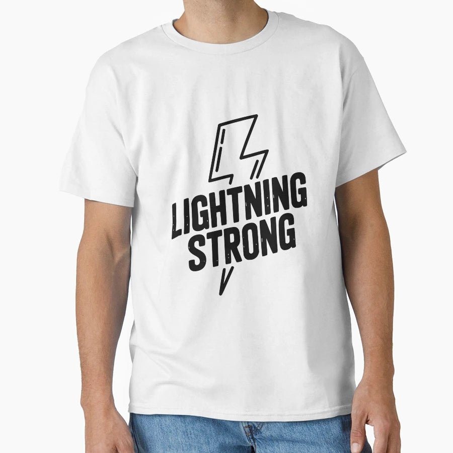 Lightning Strong T-Shirt - Minimalist Print Men Women - T-Shirt, Sweatshirt, Hoodie