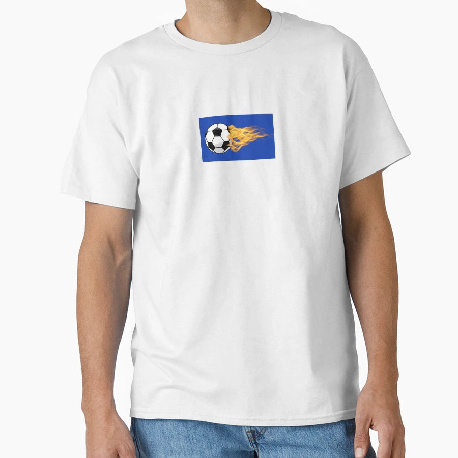 Soccer Ball Fire T-Shirt - Streetwear Style Men Women - T-Shirt, Sweatshirt, Hoodie