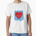 Heart Beat Cartoon Artwork T-Shirt - Streetwear Style Men Women - T-Shirt, Sweatshirt, Hoodie