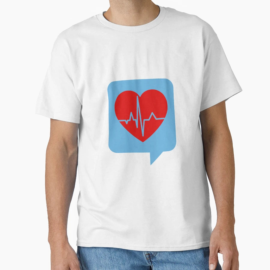 Heart Beat Cartoon Artwork T-Shirt - Streetwear Style Men Women - T-Shirt, Sweatshirt, Hoodie