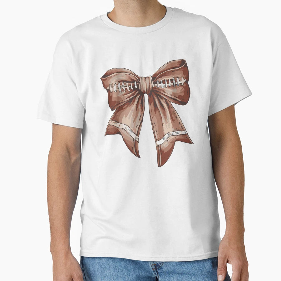 Football Bow Fall Coquette Bow Fall T-Shirt - Unique Graphic Men Women - T-Shirt, Sweatshirt, Hoodie