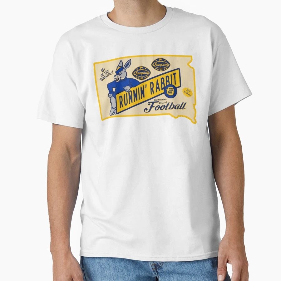 Sd Runnin Rabbit Badge T-Shirt - Casual Everyday Wear Unisex - T-Shirt, Sweatshirt, Hoodie