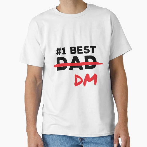 1 Best Dad Dm Funny D D T-Shirt - Trendy Graphic for Adults - T-Shirt, Sweatshirt, Hoodie