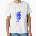 Blue Lighting Bolts T-Shirt - Custom Art Print Unisex - T-Shirt, Sweatshirt, Hoodie