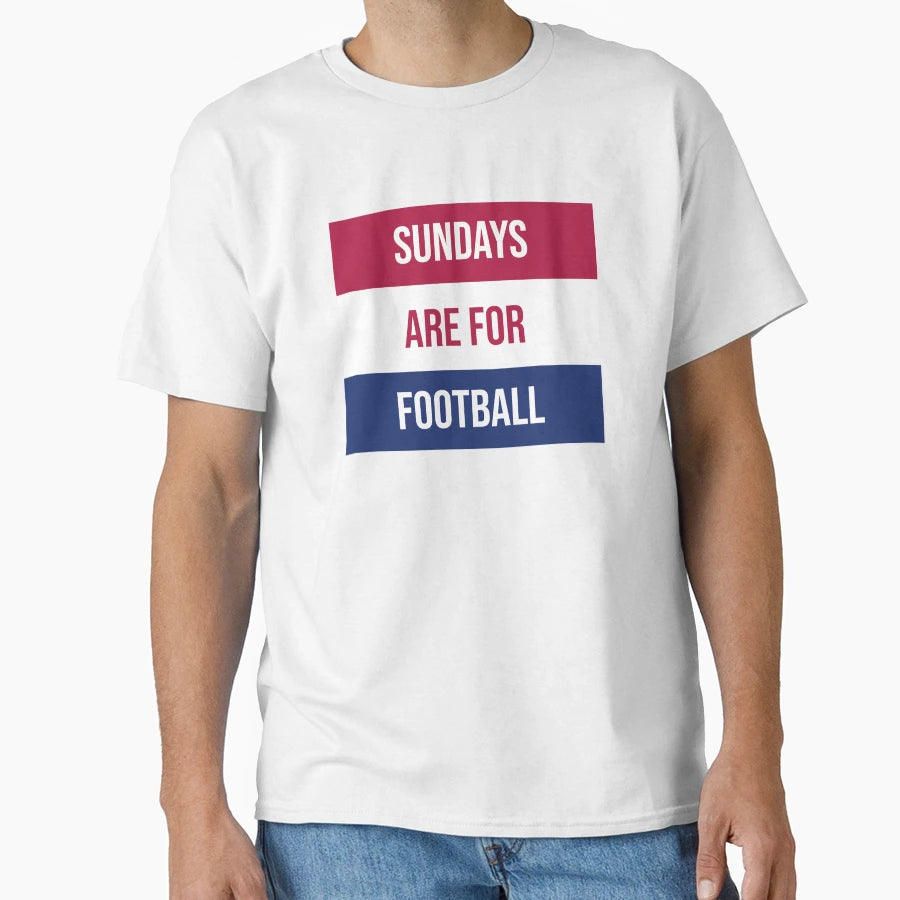 Sundays Are Football T-Shirt - Custom Art Print Men Women - T-Shirt, Sweatshirt, Hoodie