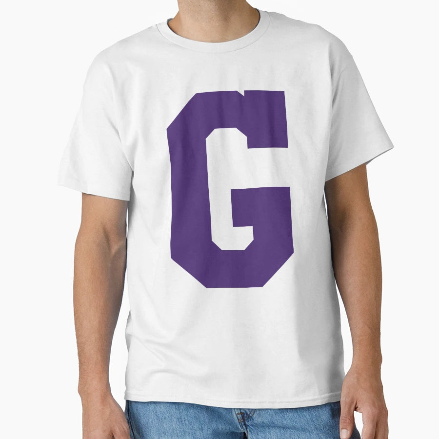 Alphabet Purple G Sports Letter G T-Shirt - Minimalist Print for Adults - T-Shirt, Sweatshirt, Hoodie