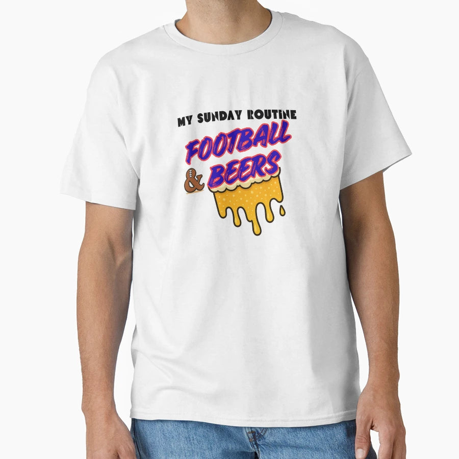 Buffalo Bills My Sunday Routine T-Shirt - Graphic Print for Adults - T-Shirt, Sweatshirt, Hoodie
