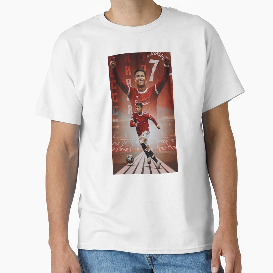 Cristiano Ronaldo Manchester Home T-Shirt - Casual Everyday Wear Unisex - T-Shirt, Sweatshirt, Hoodie