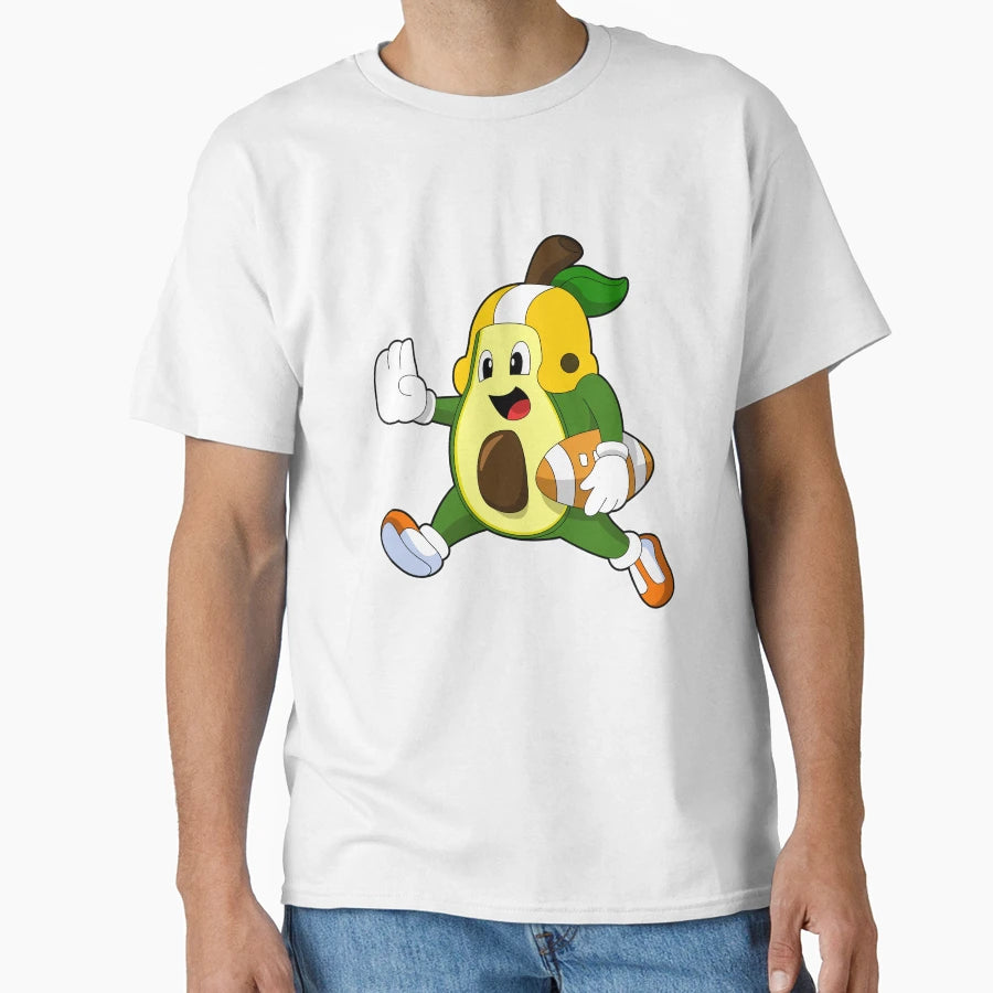 Avocado Football Sports T-Shirt - Graphic Print Men Women - T-Shirt, Sweatshirt, Hoodie