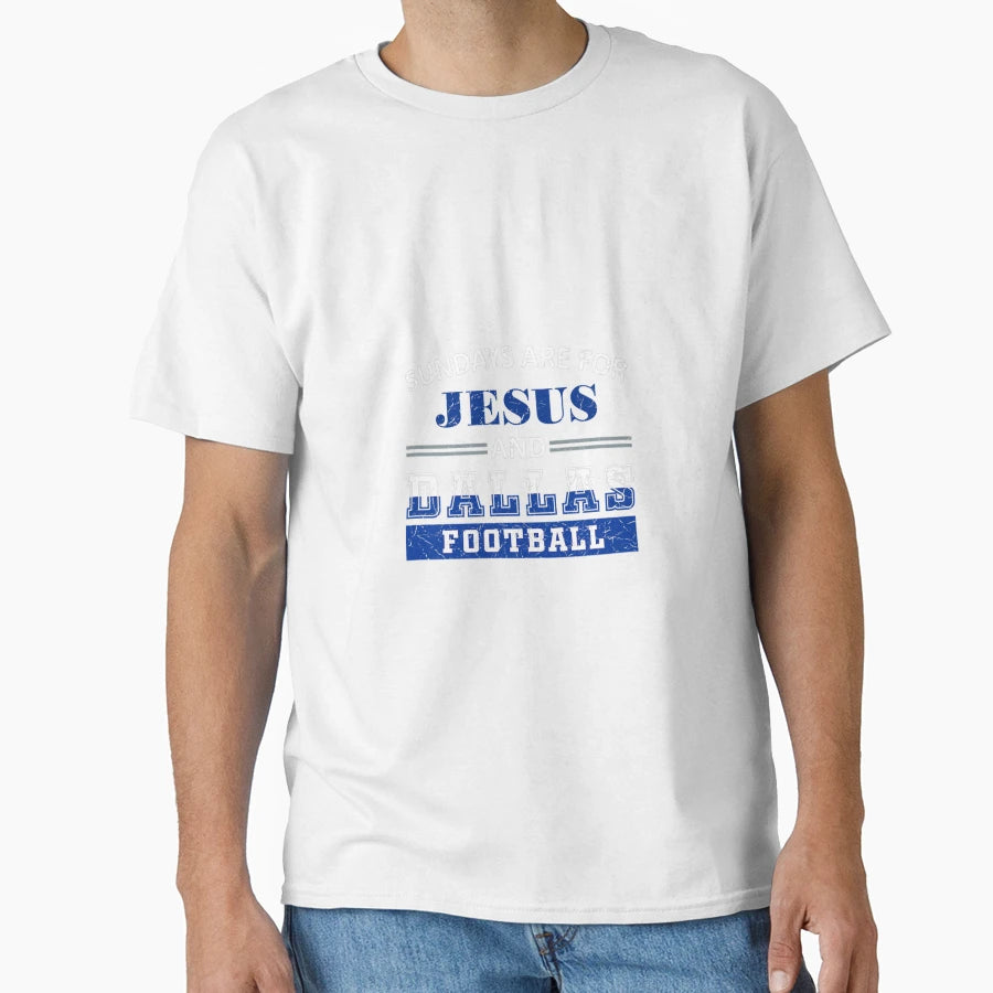 Sunday Jesus And Dallas Christian T-Shirt - Aesthetic Graphic Men Women - T-Shirt, Sweatshirt, Hoodie
