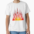 Racing Car Flames T-Shirt - Novelty Apparel Men Women - T-Shirt, Sweatshirt, Hoodie