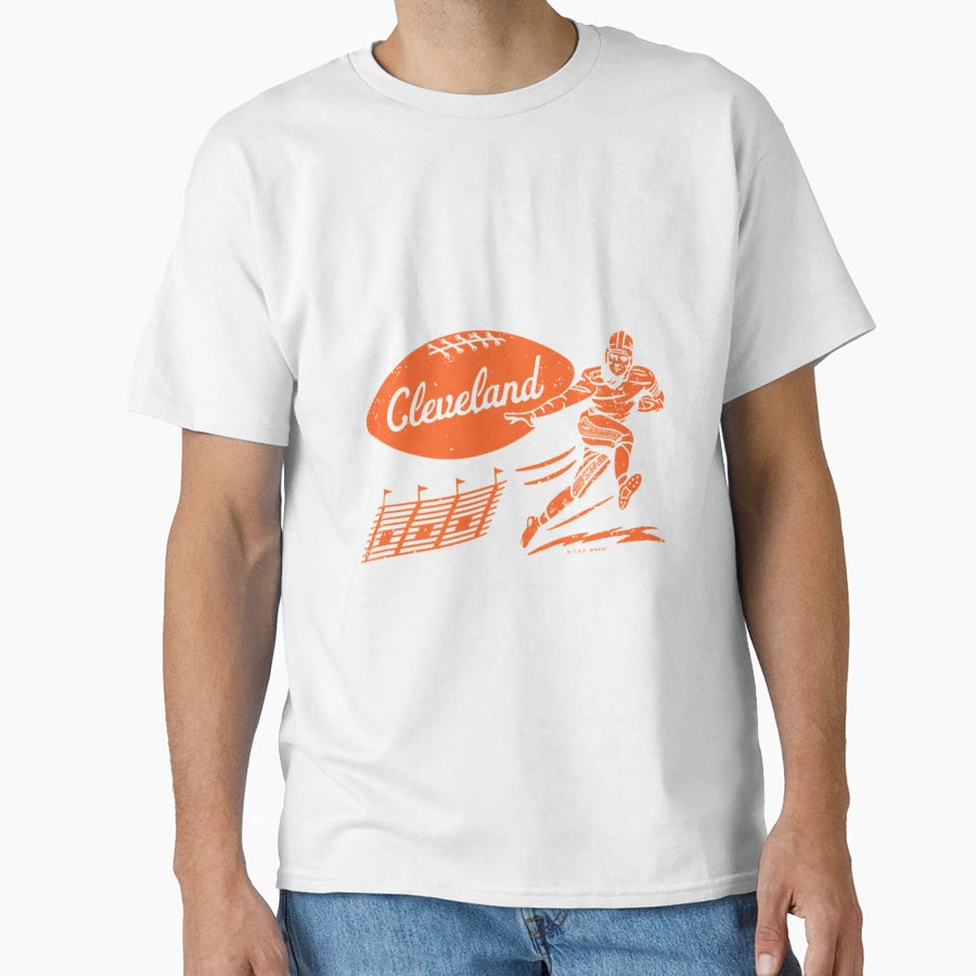 Football Cleveland Browns Orange T-Shirt - Aesthetic Graphic Unisex - T-Shirt, Sweatshirt, Hoodie