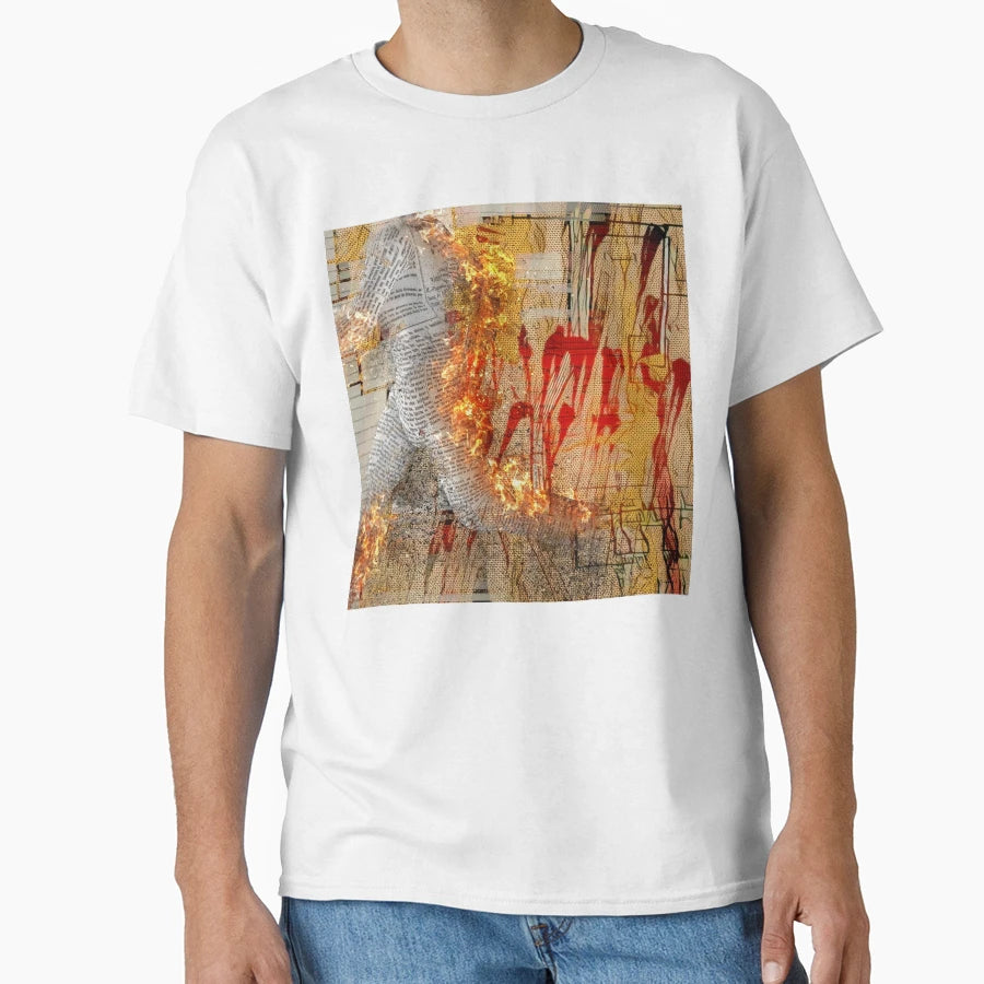 Burning Paper T-Shirt - Graphic Print Men Women - T-Shirt, Sweatshirt, Hoodie
