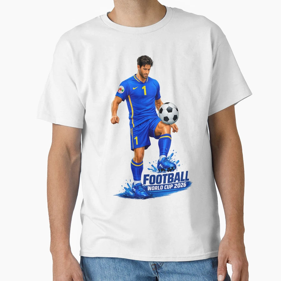 2026 World Cup Dynamic Footballer T-Shirt - Graphic Print for Adults - T-Shirt, Sweatshirt, Hoodie
