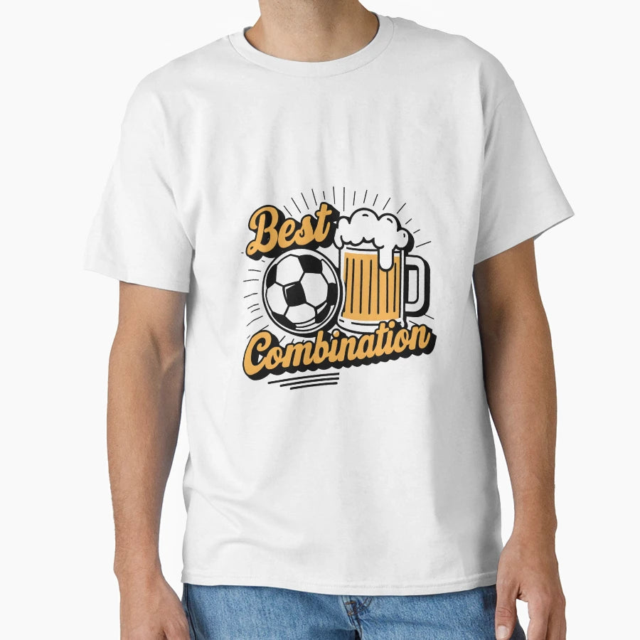 Best Combination Beer And Football T-Shirt - Fun Novelty Design for Adults - T-Shirt, Sweatshirt, Hoodie