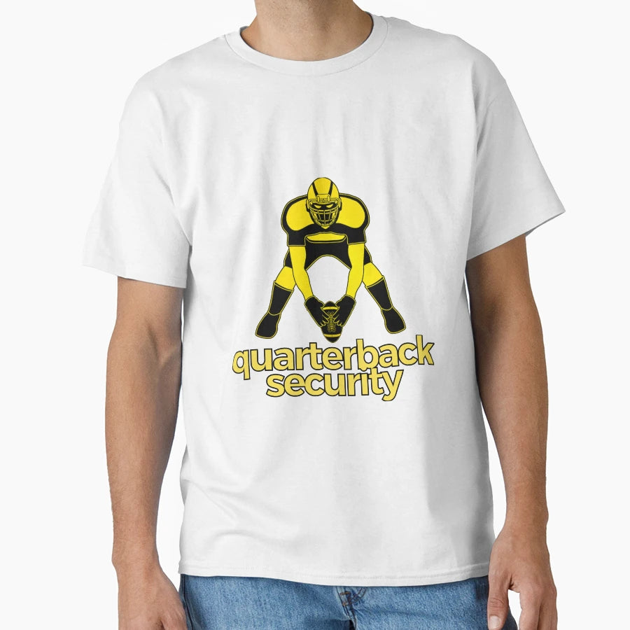Quarterback Security Helmet Security T-Shirt - Novelty Apparel for Adults - T-Shirt, Sweatshirt, Hoodie