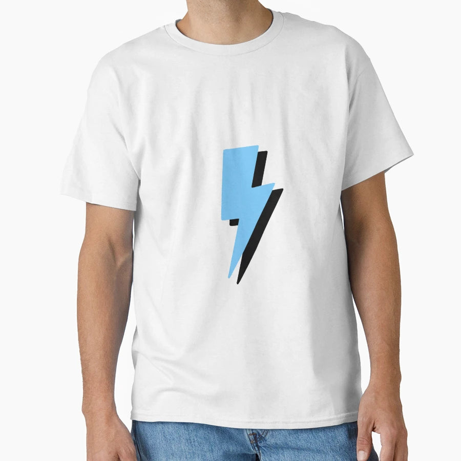 Blue Lightning Bolt T-Shirt - Casual Everyday Wear for Adults - T-Shirt, Sweatshirt, Hoodie
