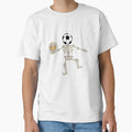 Funny Skeleton Holding Head Soccer T-Shirt - Unique Graphic for Adults - T-Shirt, Sweatshirt, Hoodie