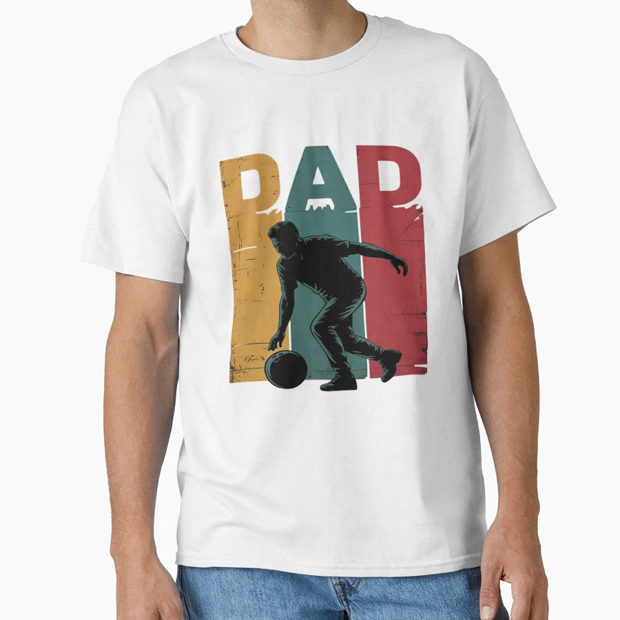 Bowling Dad Fathers Day Bowling T-Shirt - Custom Art Print for Adults - T-Shirt, Sweatshirt, Hoodie