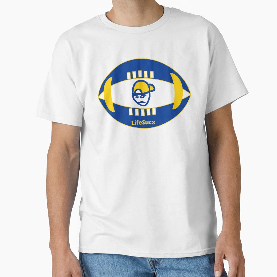 Los Angeles Rams Colors Lifesucx Angry T-Shirt - Novelty Apparel Men Women - T-Shirt, Sweatshirt, Hoodie