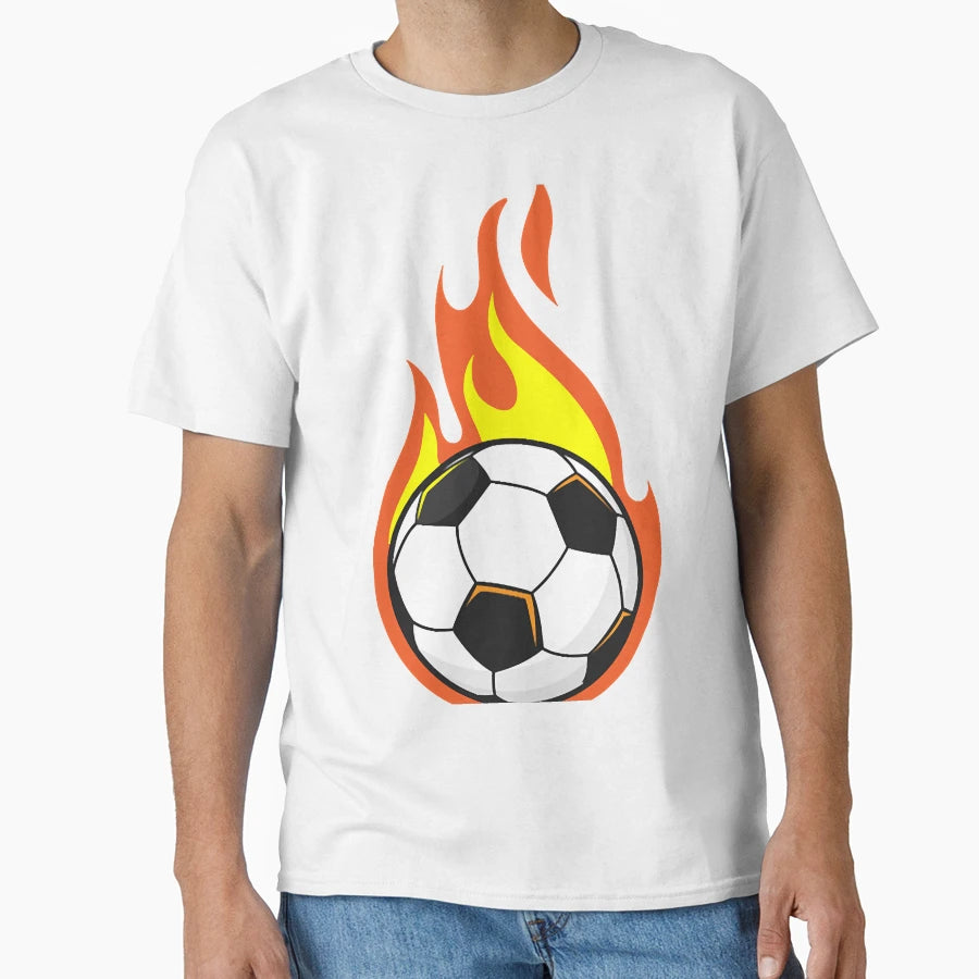 Soccer Fire T-Shirt - Novelty Apparel Men Women - T-Shirt, Sweatshirt, Hoodie