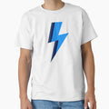 Blue Stripe Lightning Bolt T-Shirt - Trendy Graphic for Adults - T-Shirt, Sweatshirt, Hoodie