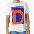 Broncos Geometric Minimal T-Shirt - Novelty Apparel Unisex - T-Shirt, Sweatshirt, Hoodie