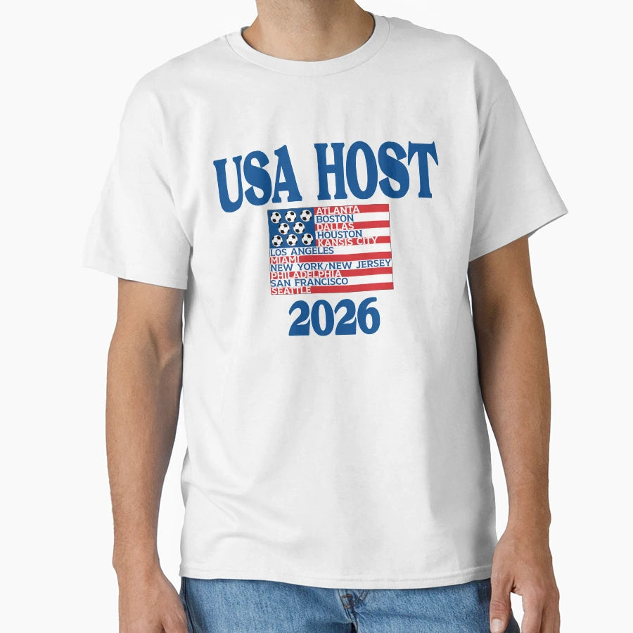 World Cup26 Usa Host Country Art T-Shirt - Custom Art Print Unisex - T-Shirt, Sweatshirt, Hoodie