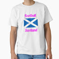 Scotland Football Flag Scottish Soccer T-Shirt - Custom Art Print Unisex - T-Shirt, Sweatshirt, Hoodie