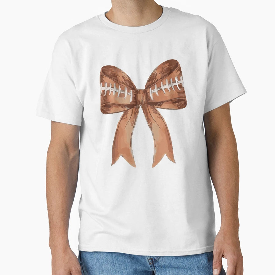Coquette Football Football Bow Gift T-Shirt - Novelty Apparel Men Women - T-Shirt, Sweatshirt, Hoodie