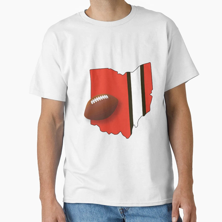 Cleveland Browns Football T-Shirt - Novelty Apparel for Adults - T-Shirt, Sweatshirt, Hoodie