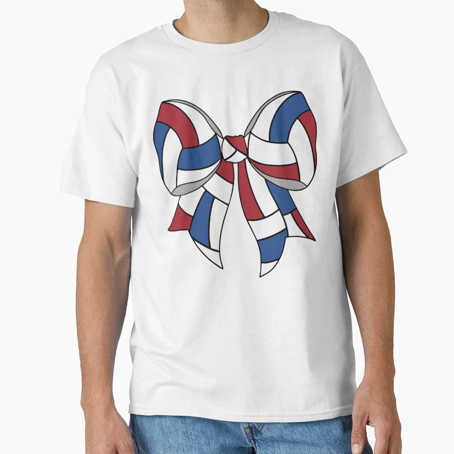 Volleyball Bow T-Shirt - Minimalist Print for Adults - T-Shirt, Sweatshirt, Hoodie