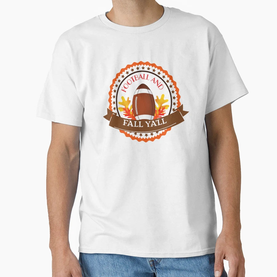 Football And Fall T-Shirt - Trendy Graphic Unisex - T-Shirt, Sweatshirt, Hoodie