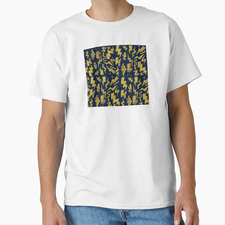 Lightning Pattern T-Shirt - Graphic Print Unisex - T-Shirt, Sweatshirt, Hoodie
